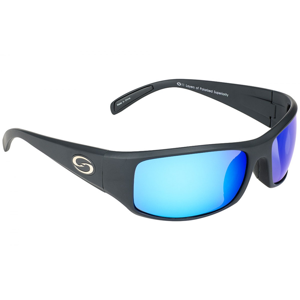 Strike King S11 Polarized Sunglasses White Frame DAB Amber Lens SG-S1154