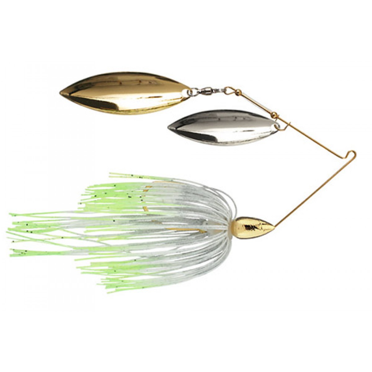 Details about / War Eagle Custom Lures Spinnerbait Mustad Hook White Gold 3...