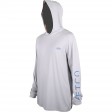 AFTCO Samurai 2 Hooded Performance LS Shirt - Silver Heather