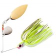 BOOYAH Counter Strike Tandem Blade Spinnerbait - Chartreuse White