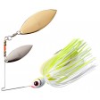 BOOYAH Double Willow Blade Spinnerbait - White Chartreuse