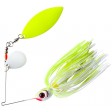 BOOYAH Glow Blade Spinnerbait - White Chartreuse