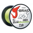 Daiwa J-Braid X8 Braided Line - Chartreuse