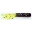 Right Bite Baits Salty Tube 3 1/2 inch - black neon chartreuse