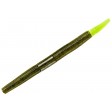 YUM F2 Dinger 3, 4, & 5 in. - Green Pumpkin Chartreuse Tail