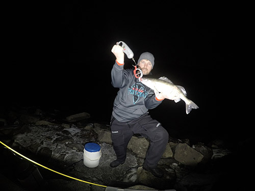 Night fishing for walleyes