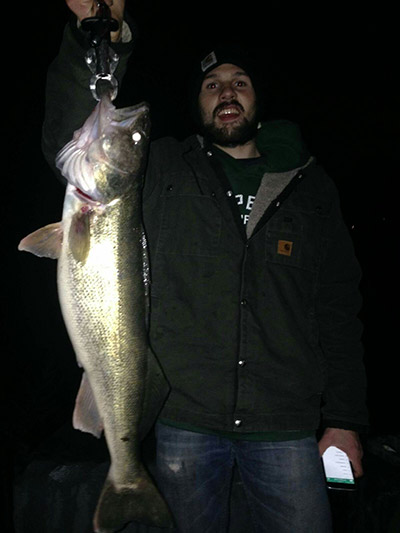 Night fishing for walleyes